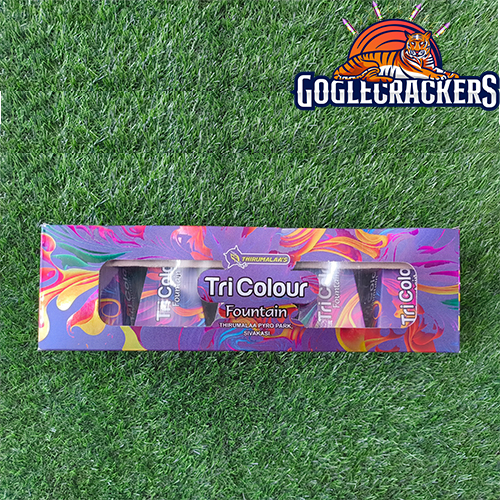 TRI COLOUR (5 PCS) RED & GREEN CRACKLING